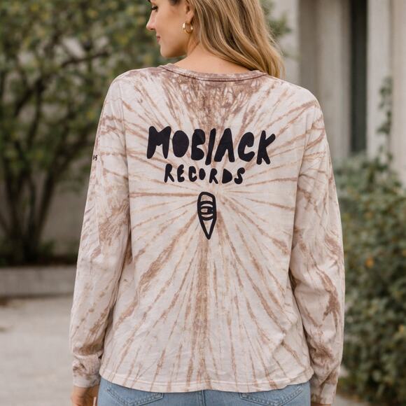 One Teaspoon MoBlack Records Tie Dye Graphic Tee Size Large Boring Man - Picture 2 of 9